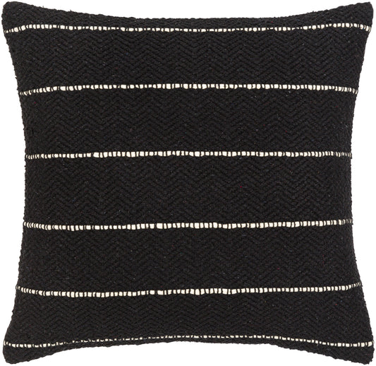 Black Ontario Throw Pillow